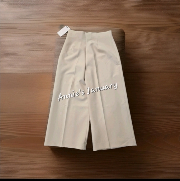 ZARA Women's ZW Collection Culottes(Sand, US M, L/EUR M, L) - Picture 9 of 10